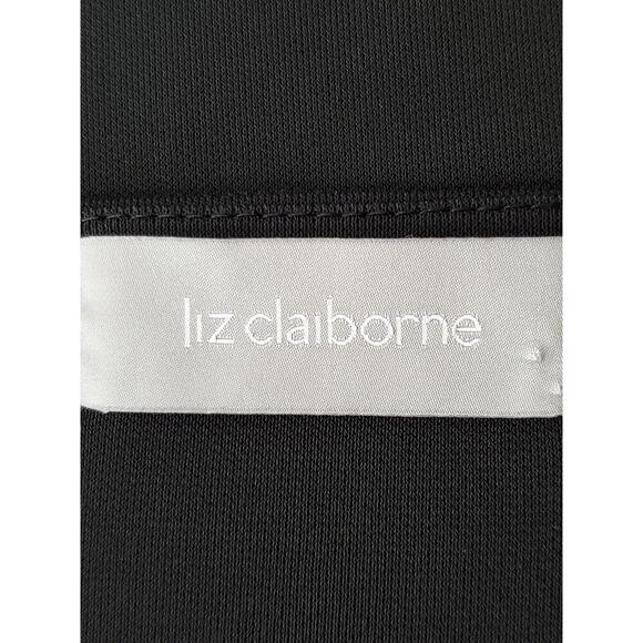 LIZ CLAIBORNE Women's Black Long Sleeve Blouse Sz L - Picture 7 of 10